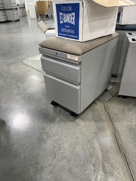 [#D16-952] Grey Pedestal Cabinet