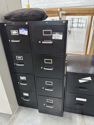 [#D11-967] Black Vertical File Cabinet