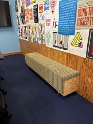 [#B2-10] Bench - green/plywood (71x17x19)