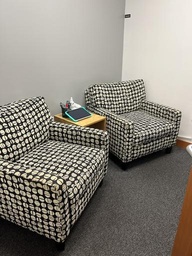 [#B12-57] Lounge Chair - black/white