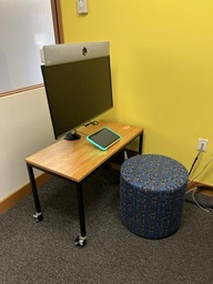 [#B11-71] Ottoman - blue multi 