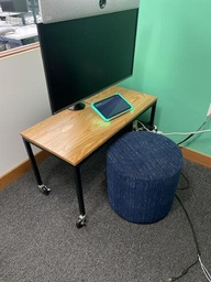 [#B11-72] Ottoman - blue