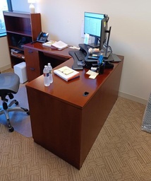 [#E6-46] Lh L-Desk 5’-6” X 6’-6”