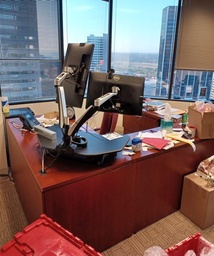 [#E7-60] Lh U-Desk 6’ X 9’