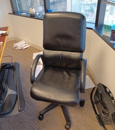 [#B13-218] Chair Hi-Back Black