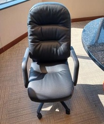 [#B13-345] Chair Black Hi Back