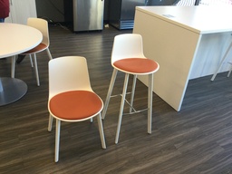 [#B4-5] Orange Kitchen Chairs  18x18x32 