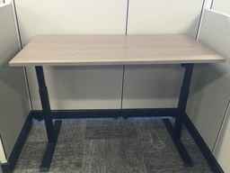 [#E10-11] Manual Sit Stands Brown   60x30x30  lowered