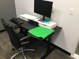 [#E10-21] Electric Sit Stand Black Desk  26x55x30   