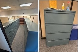 [#D12-2] Grey Filing Cabinet
