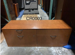 [#D5-CR0003] CREDENZA, BF X2, LOW PROFILE ARC PULL VENEER  60W 20D 21H