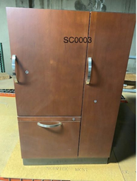 [#D28-SC0003] COMBO STORAGE UNIT, W/WARDROBE ON RH VENEER FRT  24W 18D 39H