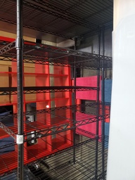 [#D14-12] Black Metal Rack Shelf