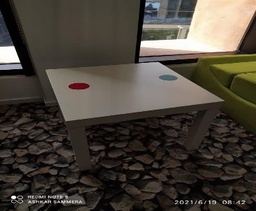 [#C3-6] White Coffee Table (55x55cm)