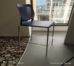 [#B1-11] Blue Bar Height Chair