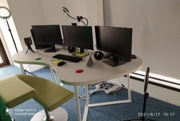 [#C19-65] Pear Shaped Desk