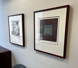 [#J2-31] Artwork with Brown Frames
