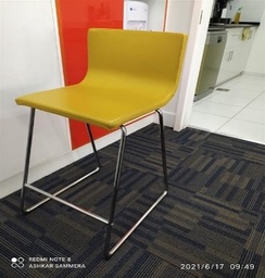 [#B2-75] Yellow Bar Height Chair