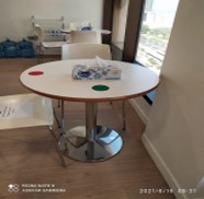 [#C2-128] Round Café Table 