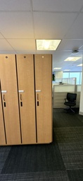[#D17-47] Wooden Lockers in Walnut