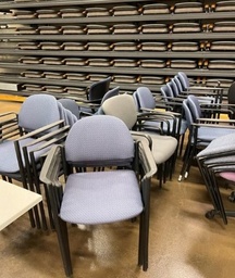 [#B4] Blue Stacking Chair