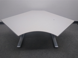 [#E10-11] Steelcase Corner 48” SW  Top Crank- height adjustable desk