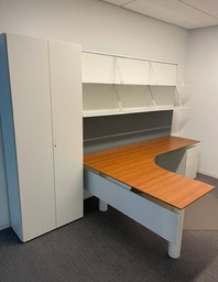 [#E6-40] L-Shaped Desk with Storage