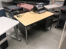 [#E3-95] Desk 1Ped Drawer