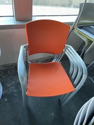 [#B4-49] Plastic Orange Chair