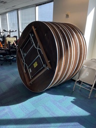 [#C8-81] Round Folding Table 