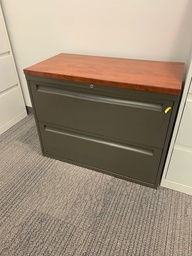 [#D6] 2 Drawer Lateral Filing Cabinet (Black not Grey)