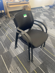 [#B8-20] Black Guest Chair