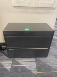 [#D6-51] Black 2-Drawer File Cabinet