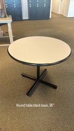 [#C5-56] Round Table Black Base/Trim 36"