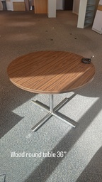 [#C5-28] 36" Wood Round Table