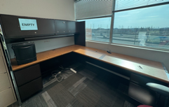 [#E6-10] L Shaped Desk 84*74*21