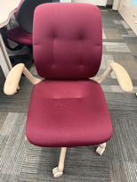 [#B13-15] Steelcase Task Chair - red and white