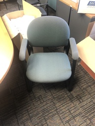 [#B8-153] Guest Chair Wood, Upholstered 