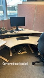 [#E10-40] Corner Adjustable Desk