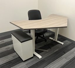 [#E10-29] Electric Sit-Stand Table - Walnut