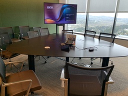 [#C7-1] Conference Table - Guitar Pick Shape - 102” diameter