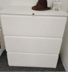 [#D8-1] Haworth X-Series, 3-drawer lateral file, 36" W