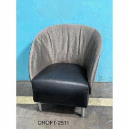 [#B12-10] 2511 - Croft Barrel Lounge Chair (27.50Wx28Dx30.50Hx17SH)