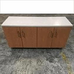 [#D5-45] Dante Dresser,4 Door,Legs,Lam Top 1" Thick Half Bullnose