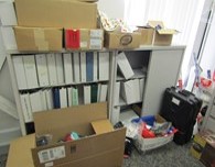 [#D18-71] Metal Bookcase with Sliding Door (3 Shelf)