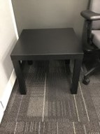 [#C11-6] Black Side table 