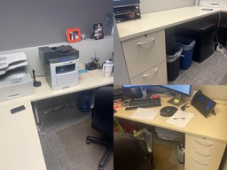 [#A3-9] AllSteel 3 Piece Workstation