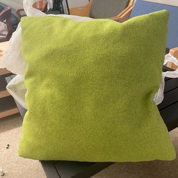 [#I11-37] Green Throw Pillow