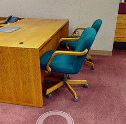 [#B13-13] Blue Low Back Task Chair