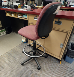 [#B12-21] Red Task Stool